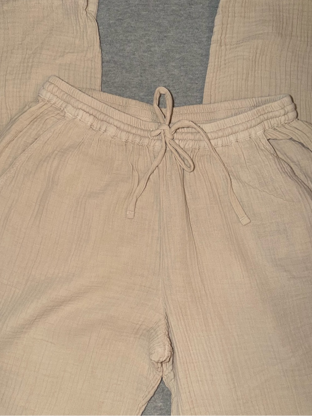 XíRENA Light Beige Drawstring Pants